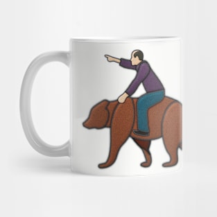 Man Riding Bear Mug